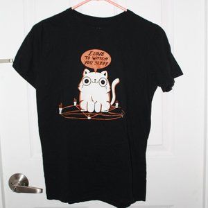 I love to watch you sleep cat T-shirt